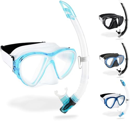Cressi Fiji - Maske oder Combo Set Maske Fiji + Schnorchel Gamma Tauchen und Schnorcheln, Einheitsgröße, Unisex Erwachsene