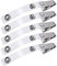 5 x WEBBOMB® Ausweishalter Befestigungsclips starker Krokodil-Clip Ausweisclip drehbar flexibler Befestigungsclip für Ausweishüllen Kartenhalter Kartenhüllen und Namensschild-Halter