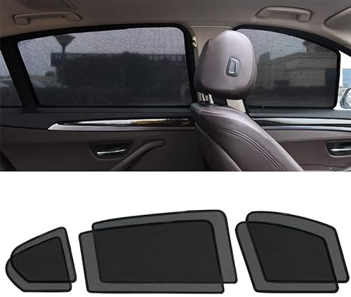 PROEI Auto Seitenfenster Sonnenschutz für Mercedes-Benz E-Klasse W210 W211 W212 W213, Magnetischer Front Heck Seitenscheibe Visier Faltbare Sonnenblende Zubehör,6 Sides