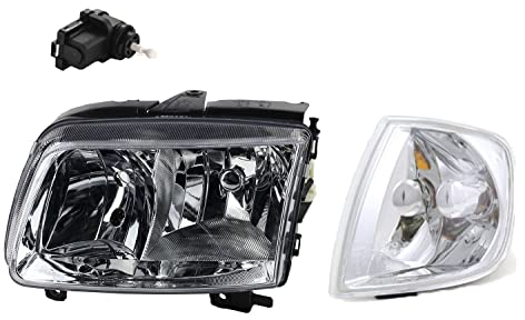 Johns, Scheinwerfer Haupt passend für VW Polo 00 6N 6Kv 99-01 H7 H1 Links + LWR Blinker