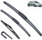 3-teiliges Scheibenwischer-Set for vorne und hinten, kompatibel mit Toyota Corolla Schrägheck E12 2001–2006, Windschutzscheibe, Windschutzscheibe, Fenster, 221914