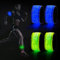 DazSpirit 4 Stück LED Armband, Batterieleistung LED leucht Armbänder Lichtband, Band leuchtarmband Kinder Nacht Sicherheits Licht für Joggen Laufen Hundewandern Running Outdoor Sports (Blau & Grün)