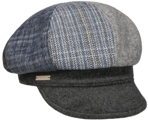 Seeberger Lanvesta Patchwork Ballonmütze Schirmmütze Schildmütze Damencap (One Size - anthrazit)