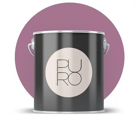 A.S. Création Livingwalls PURO Premium Pittura murale c2011 – Pittura con elevata opacità – Colore interno opaco di alta qualità in viola – 1 l