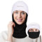 YANIKY Cagoule, coupe-vent, chaude, cagoule de ski d'hiver, cagoule pour homme et femme, cagoule respirante pour vélo, moto, snowboard, ski, Blanc., taille unique