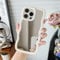 Jmltech for iPhone 14 Pro Max Case Mirror Curly Wave Frame Shape Silicone Cute Shockproof Utra Thin Protective Phone Case for iPhone 14 Pro Max Mirror