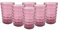 Bastilipo Prisma - Confezione da 6 bicchieri 400 ML.MOD. BAUHAUS COLORE ROSA PALO. Bicchiere in policarbonato di medie dimensioni, riutilizzabile, senza BPA