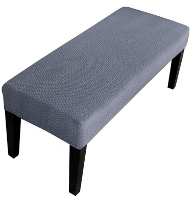 Lollanda Universal-Bezug für Esszimmer-Bank, Stretch Dining Bench Cover, Elastische Stretch Husse für Hotel, Bankett, Restaurant, Wohnzimmer, Schlafzimmer (DarkBlue-A)