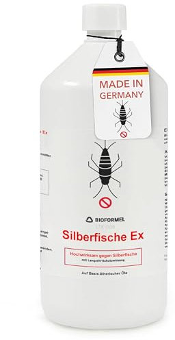 Bioformel LTK-008 Anti Silberfisch Spray Ex 1L - Silberfische bekämpfen - Silberfisch Mittel mit Langzeitwirkung - Indorr & Outdoor