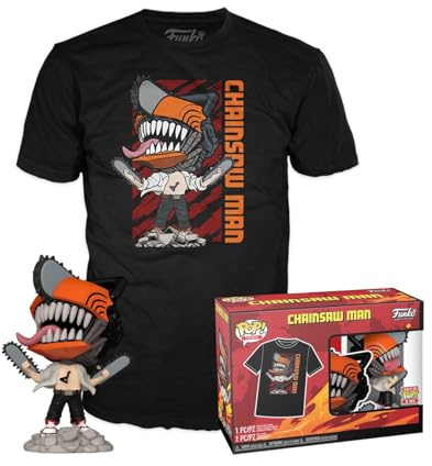 Funko Pop!&TEE: Chainsaw Man - Chainsaw Man Leaping- XS