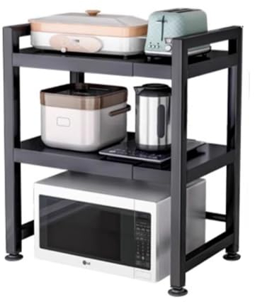 Soporte Extensible for Horno De Microondas, Estante Ajustable, Rejilla for Encimera De Cocina Organizador Estanteria Mueble(Color:Double Layer)
