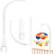 Mobile Halterung Babybett Klingelhalterung, Mobile Baby Halter, Baby Wiege Mobile Halterung für Aufhängung Windspiele Spielzeug