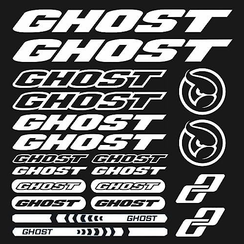 CLOIE Autoaufkleber Kreativität Fahrradrahmen für Ghost Road Bike Mountain MTB BMX Fahrradständer Vinyl Aufkleber Dekoratives Zubehör, 36CM