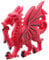 TRTO 1x Fun Novelty Welsh Dragon Collectible Magnet - Unique Souvenir with Vibrant Dragon Design for Fridges and Magnetic Surfaces
