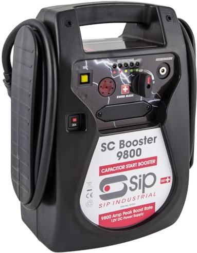 SIP SC 9800 Capacitor Start Booster Roadside Starter Battery Pack, Jump Start Vehicle Booster 12V 9800A