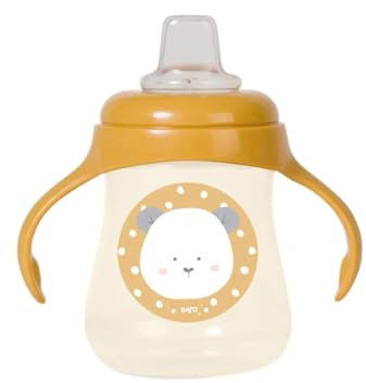 Taza con asas silicona 250ml Mostaza