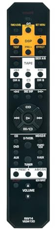 New Replace Remote Control RAV14 V694130 work for Yamaha A/V AV Receiver RX-V396RDS RX-V420RDS TR-5440RDS RX-V420 RAV 14 RAV-14 RAV14