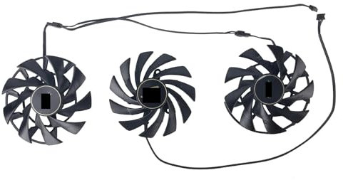 BDAKQJV Scheda Grafica for RTX 3060 Ti 3070 Master Video Card Fan RTX3060Ti RTX3070 Graphics Card Cooling Fan(Fan - 3PCS)