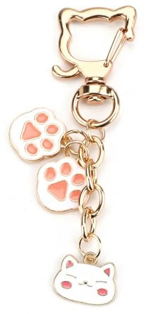 Schlüsselanhänger Mit Süßem Katzenpfoten- Und Katzenkopf-Design, Personalisierte Geschenke Für Frauen, Guter Freundin, Mama, Oma, Schwester, Kleines Geschenkidee Für Geburtstag, Persönliche Geschenke