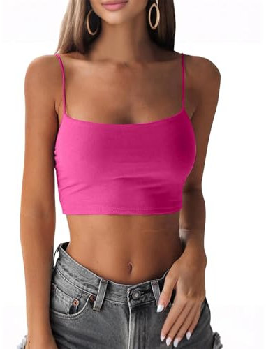 SCBFDI Chemise Femme Shirt Ado Gala Sexy Vêtement D'Intérieur Blouse sans Manche Cropped Moulante Top Colorée Décolleté, Top Ete Fluide Ample Rose L
