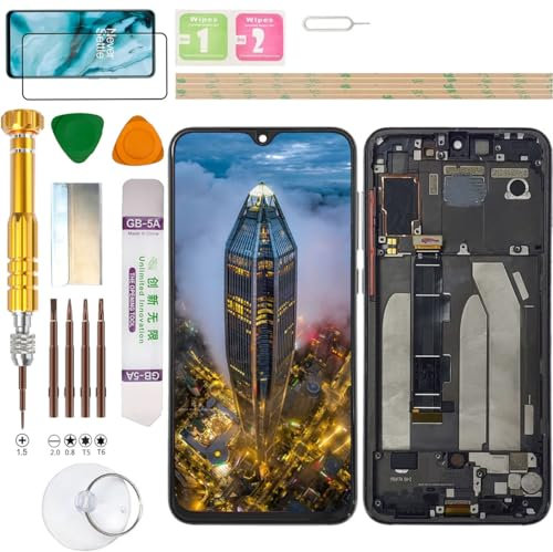 Gadget Troops Kit de repuesto de pantalla LCD (sin huellas dactilares) para Xiaomi Mi 9 SE M1903F2G (negro)