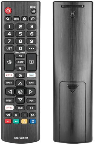 AKB75675311 Telecomando compatibile con LG Smart LED TV 32LM630 32LM6300 43LM6300 43UK6750 43UM7100 Controller AKB75095303 AKB75095308 AKB75375608 con Netflix Tasti PrimeVideo