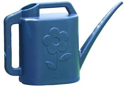 Annaffiatoio Per Fiori Da 4 Litri, Grande Capacità, In Plastica, Con Beccuccio Lungo, Leggero E Resistente, Per Uso Interno/Esterno In Giardino Attrezzi Giardinaggio (Blue, 39X29Cm)