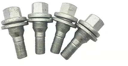 Ecrou Antivol,Boulon de Roue,Goujon de Roue Convient Utilisation adaptée pour Peugeot 1007 106 2008 206 207 208 3008 301 307 308 408 406 508 607 Vis de Montage de Roue 540567(Four Prices)