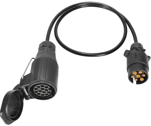 ETUKER 7 Poli Cavo di Prolunga Rimorchio 7-13Poli 12v 80cm Cavo Adattatore con Spina 7 Poli a Presa 13Poli