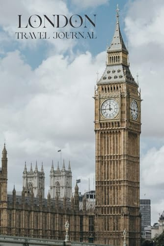 London Travel Journal & Trip Planner – A5 Lined Notebook with Packing List, Must-See Checklist & Map of Central London: Perfect Pocket-Size Memory Diary for Recording Your London Adventure