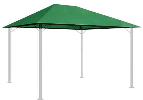 QUICK STAR Ersatzdach für Garten Pavillon 3x4m Gruen Pavillondach Ersatzbezug