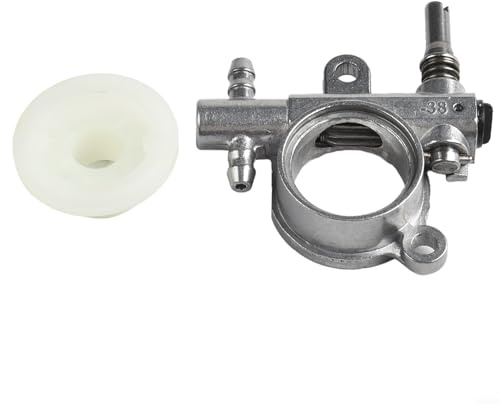 Volakebeing Aceite de motosierra con engranaje helicoidal compatible con modelos de motosierra 2500 y 3800, motores de 25 CC y 38 cc, para aleación de aluminio duradera y pieza de repuesto de plástico