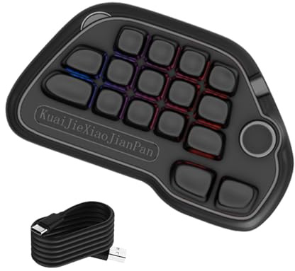 Elnwnnkc Hot Swap Fähiger Mechanischer Nummernblock Mit 17 Tasten Und RGB Hintergrundbeleuchtung Über Programmierbare USB Zifferntastatur Für Laptop PC Desktop. Mechanischer Nummernblock