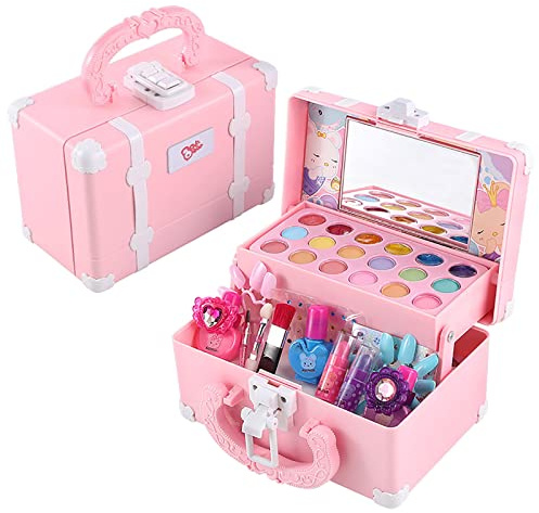 Generisch Mädchen Make up Set, Dress Up Spiel Make Set, Waschbares Echte Kosmetik Beauty Mit Box, Geburtstagsgeschenk Für Im Von 512 5ML Haushaltsgerät (Multicolor, One Size)
