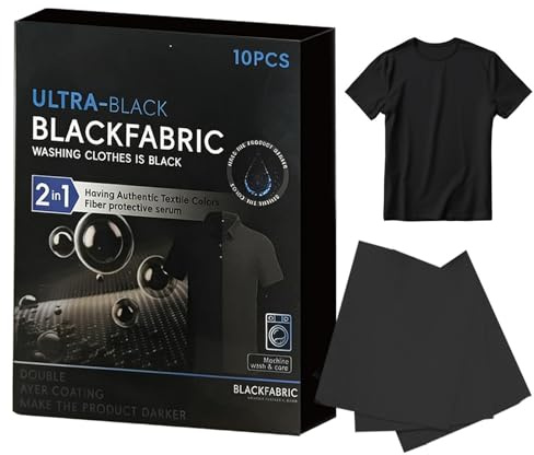 Tinte Negro Para Tela, 10 Unidades Revividor De Color Negro Para Ropa, Restaurador De Intensidad Para Prendas Negras Para Propietarios De Vaqueros Negros Padres, Fijación De Tinte Durante El Lavado, P