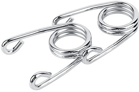 Qiilu Silver 3.5 Chrome Custom Torsion Solo Seat Springs For Harley Chopper Bobber Motorcycle 1