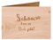 Holzgrußkarte - Schön dass es Dich gibt - 100% handmade in Österreich - Postkarte, Geschenkkarte, Grußkarte, Klappkarte, Karte, Einladung, Glückwunschkarte