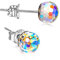Unendlich U- Gotas de Frutas Pendientes de Plata de Ley 925 Aurora Boreal con Cristal de Swarovski la Mejor Opción para el Día de la Madre Novia