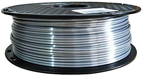 Silk Silver PLA-Filament für 3D-Drucker, 2,85 mm, 1 kg