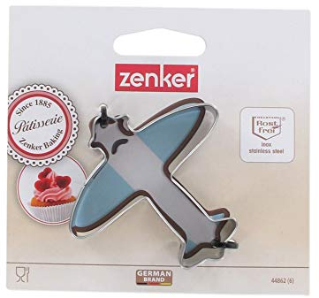 Zenker 44862 Ausstechform Flugzeug, Edelstahl