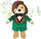 Vosego Ours Virtuose Frédéric, 40 Min de Musique Classique pour Bébés, Peluche Musicale Primée de 15 po, Jouet Éducatif, Cadeau Parfait pour Les Bébés Enfants Adultes