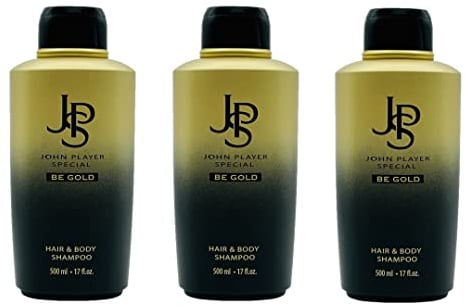 John Player Special Gold Hair & Body Shampoo 3x500 ml