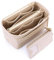 HyFanStr Organisateur de Sac à Main avec Porte-cartes de Crédit, Feutre Organiseur de Sac a Main, Femmes Organisateur de Voyage Sac Cosmétique Beige Grand