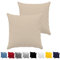 Dreamzie Kissenbezug 60 x 60 cm (Set mit 2) - 100% Jersey Baumwolle 150 g/qm Kissenbezüge -Beige - Für Kissen 60 x 60 cm - Kissenhülle - Kissenbezug - Resistent und Hypoallergen