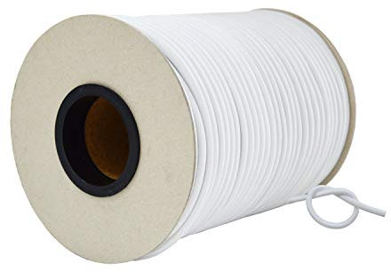 Weiß Gummiseile 6mm 25meter Expanderseil Gummischnur Planenseil Wetterfest für Anhängerplane Sonnensegel