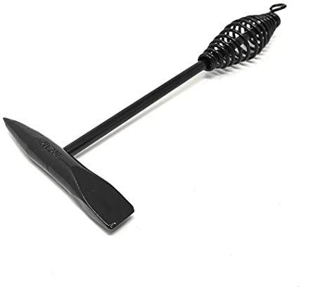 ELCAN Fresa professionale da 300gr per asportare scorie di saldatura a martello con lato a punta oa scalpello, realizzata interamente in acciaio pieno con trattamento termico