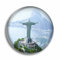 Kühlschrankmagnet Brasilien Jesus Christus Statue Rio de Janeiro Glasmagnete für Kühlschrank Souvenirs Niedlicher Kristallmagnet Dekor für Whiteboard Büro Zuhause Geschenk