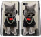 nancencen Kompatibel mit iPhone 7 / iPhone 8 / iPhone SE 2020 Handyhülle, Flip Cover Schutzhülle (Anti-Fall) Kartenschlitz Portemonnaie Stil - Halskette Katze
