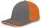 Pacific Headwear Trucker Flexfit Cap44; Graphit & Neon – Größe XL, Graphit/Neon-Orange/Graphit, L-XL