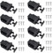 LanYing 8 Pezzi Chiusure per Armadio Sblocco al tocco Push to Open Chiavistelli per Porte per Porta Armadi da Cucina Cassetti Casa Mobilia Credenza Nero